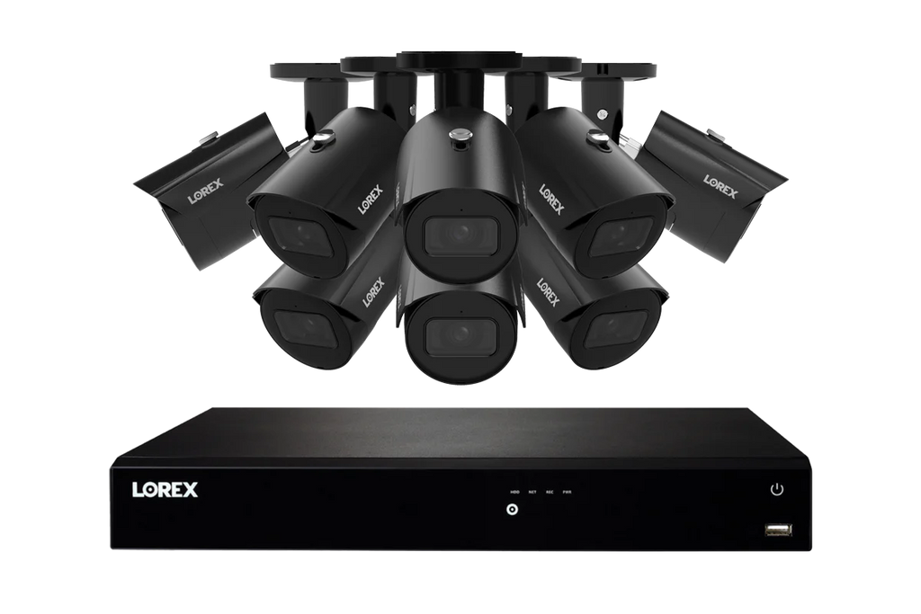 Lorex Fusion Series 4K 16 Camera Capable (Wired or Fusion Wi-Fi) 4TB Wired NVR System with A14 IP Bullet Cameras