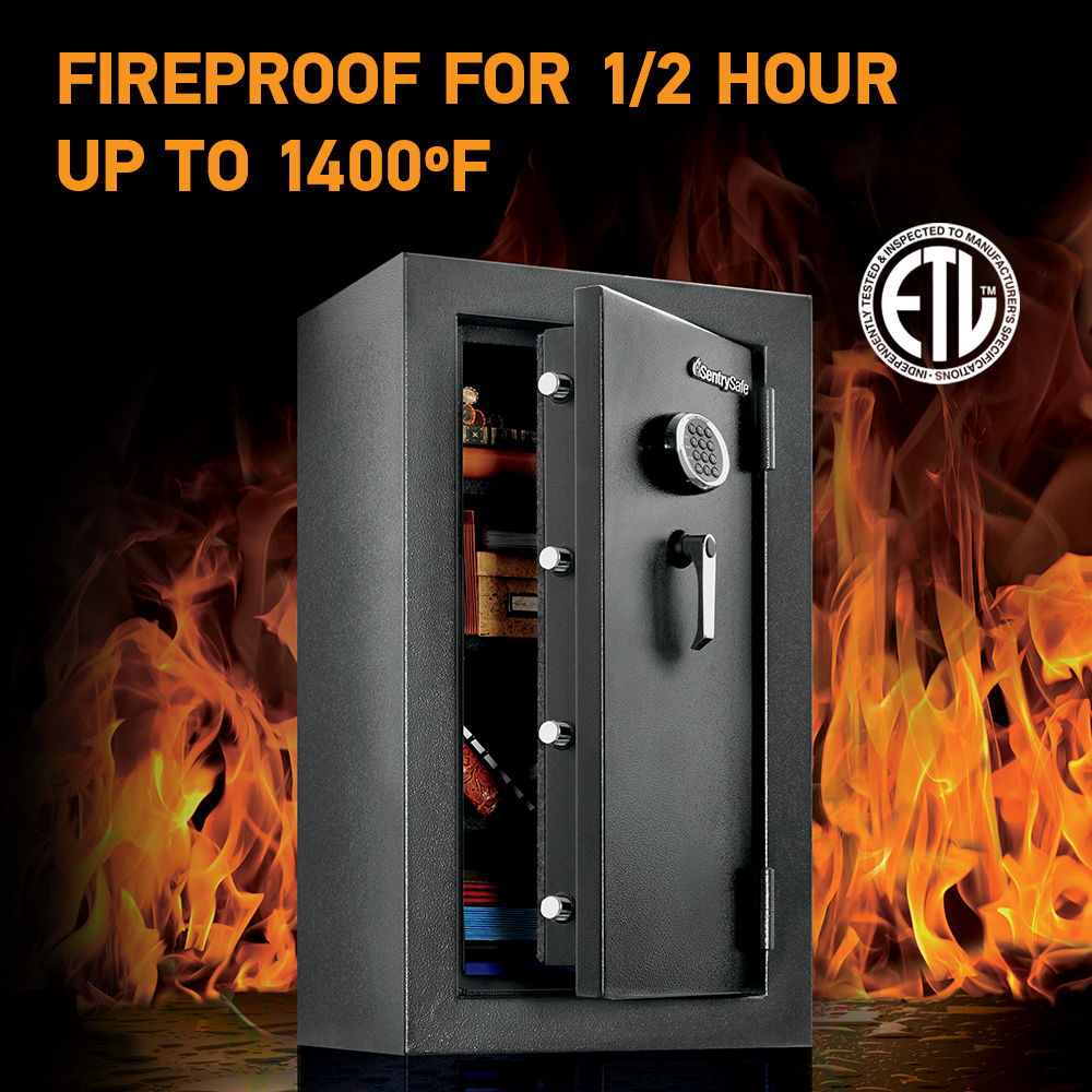 Extra Large Waterproof and Fireproof Safe with Digital Keypad - Model EF4738E