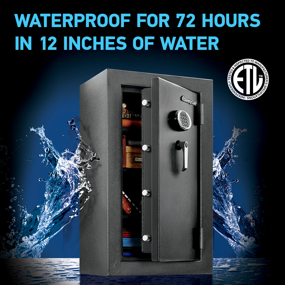 Extra Large Waterproof and Fireproof Safe with Digital Keypad - Model EF4738E