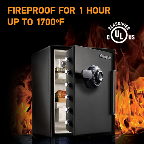 Extra Large Steel Fireproof Waterproof Safe with Combination Dial - Model SFW205CWB