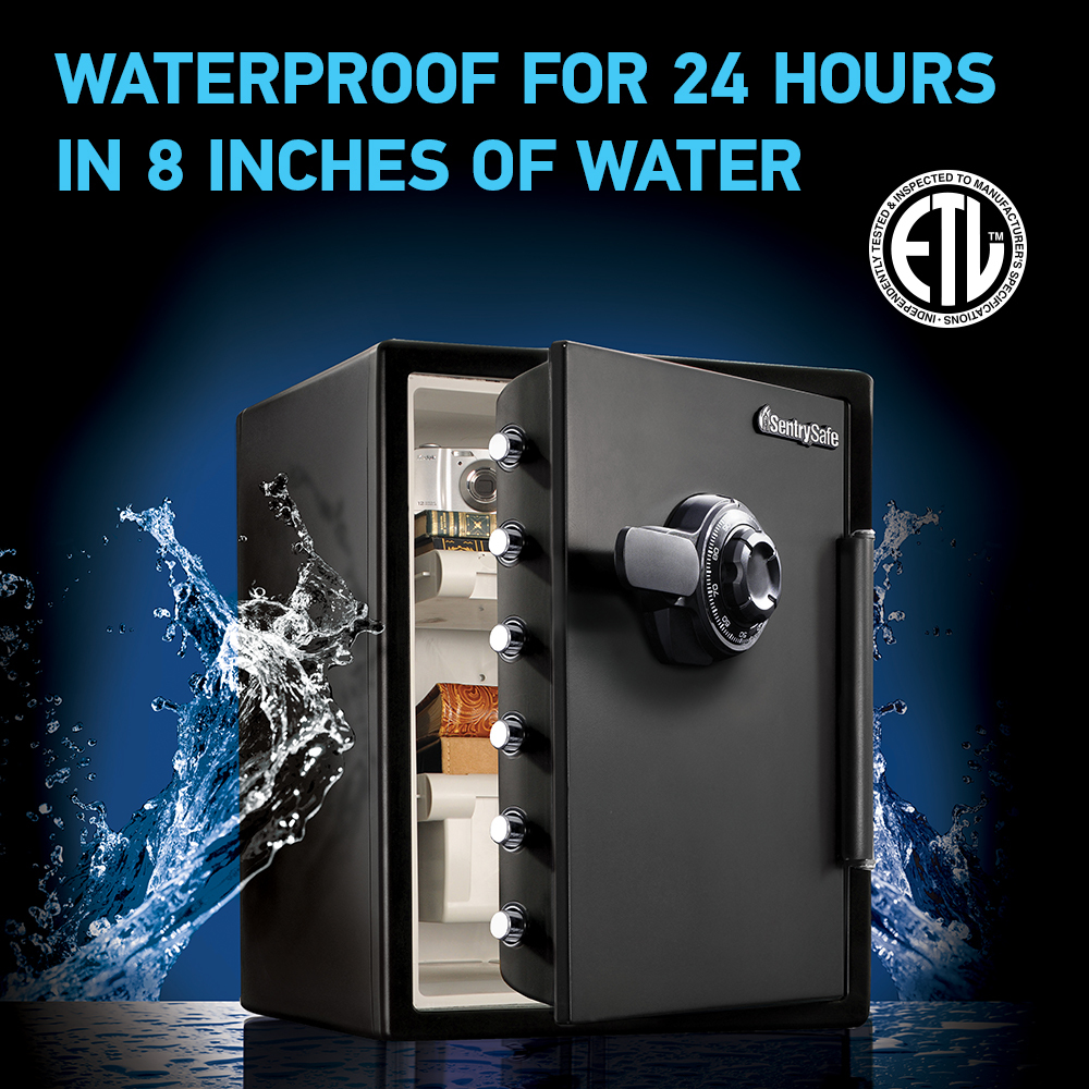 Extra Large Steel Fireproof Waterproof Safe with Combination Dial - Model SFW205CWB