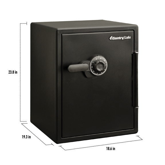 Extra Large Steel Fireproof Waterproof Safe with Combination Dial - Model SFW205CWB